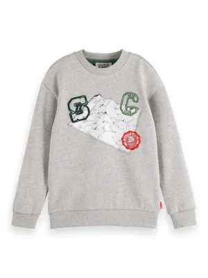 Grey Patch Crewneck