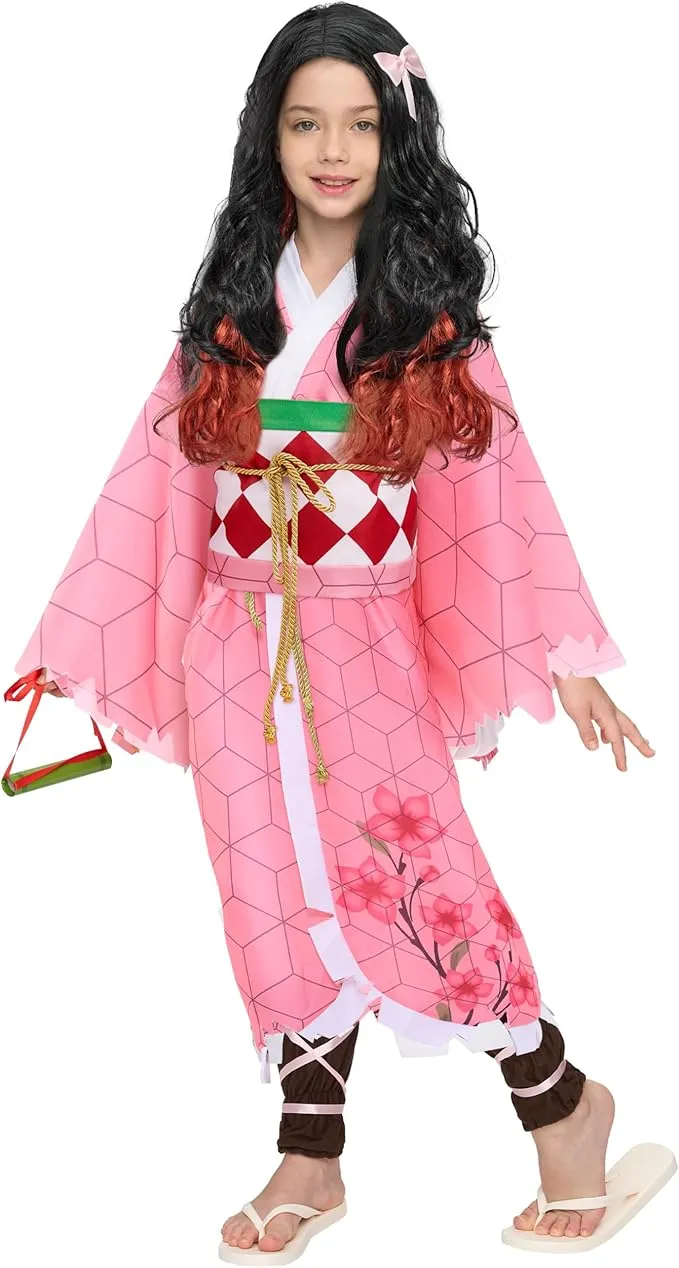 Halloween Ninja Costumes for Kids, Girls Kimono Set