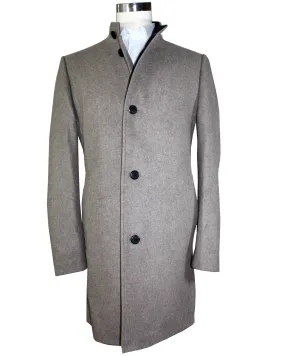 Hugo Boss Wool Coat Medium Beige Long Coat EU 48 - S