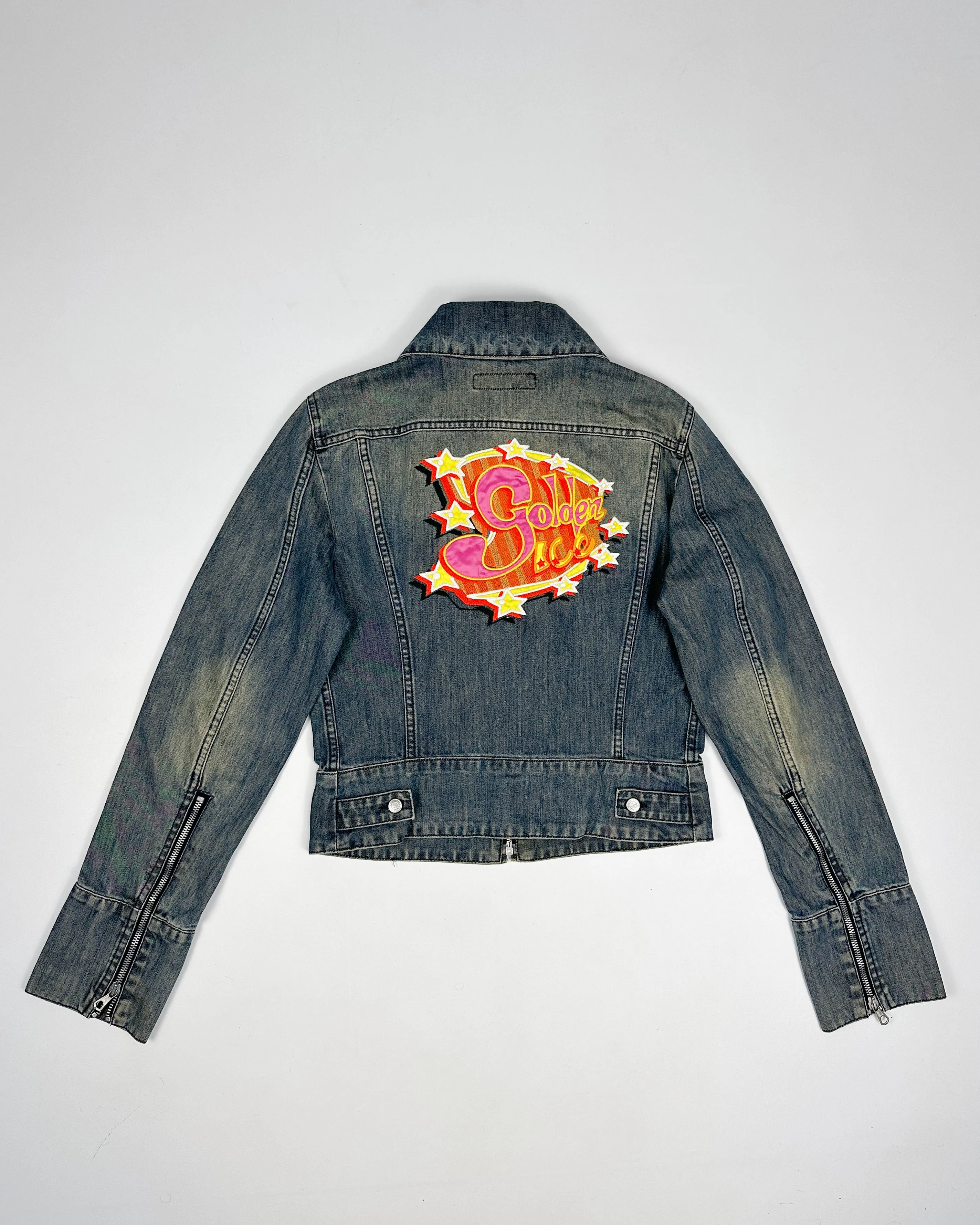 Iceberg Denim Jacket "Golden Ice" 2000's