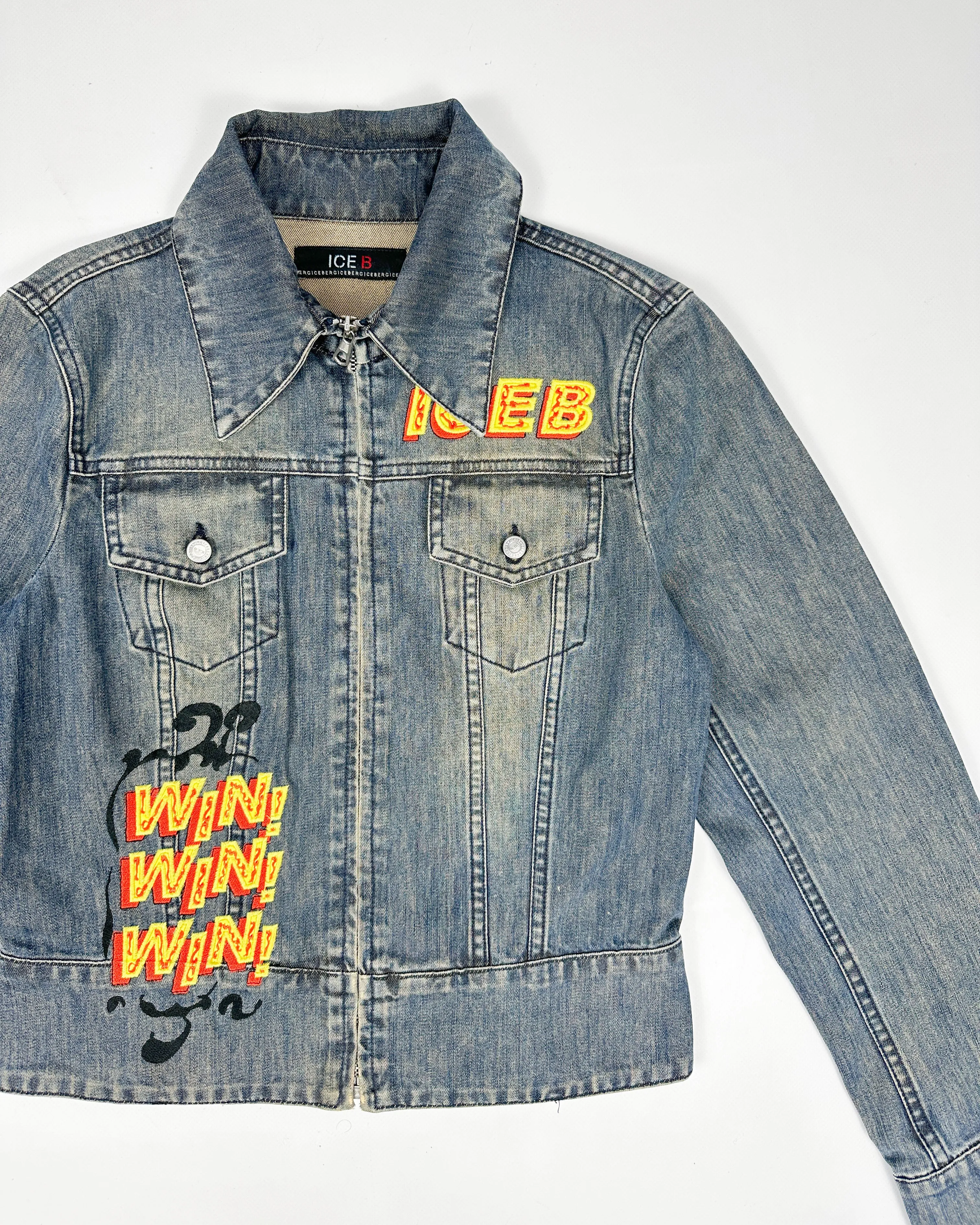 Iceberg Denim Jacket "Golden Ice" 2000's