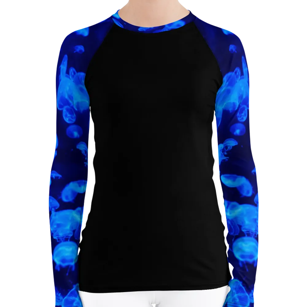 Jellyfish Bloom Women's Rash Guard