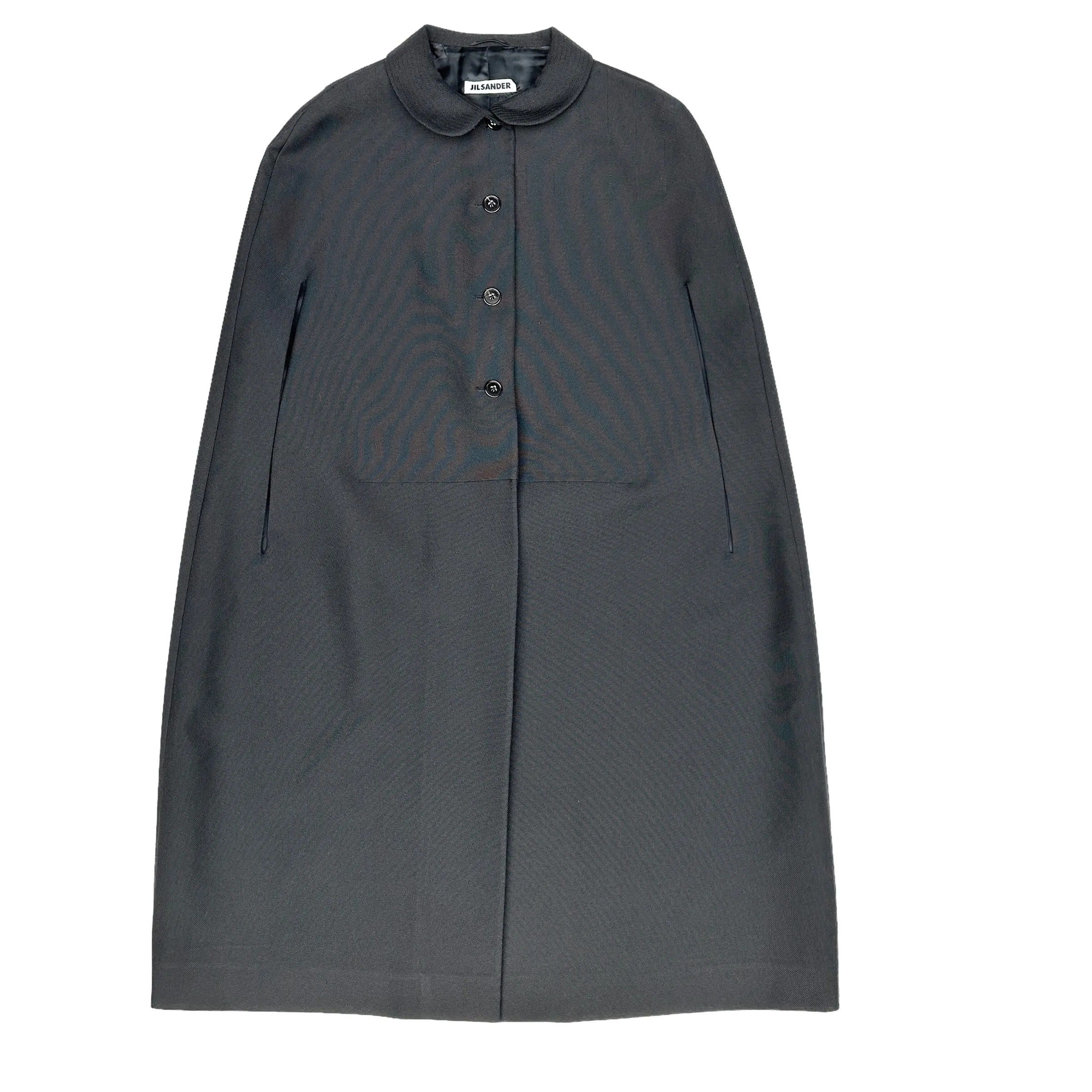 Jil Sander Black Cape - S