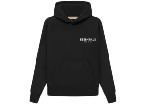 KIDS FEAR OF GOD ESSENTIALS HOODIE BLACK SS22