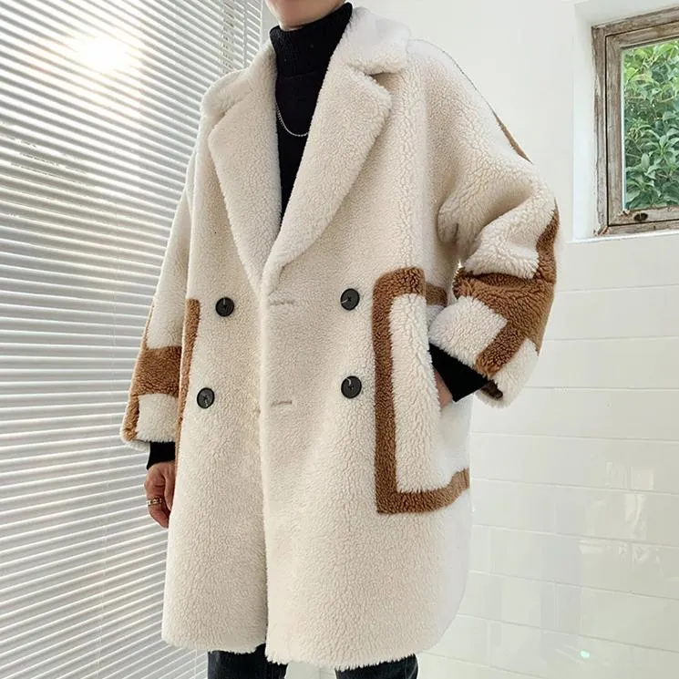 [Korean Style] Chamois Double Breasted Snow Coats