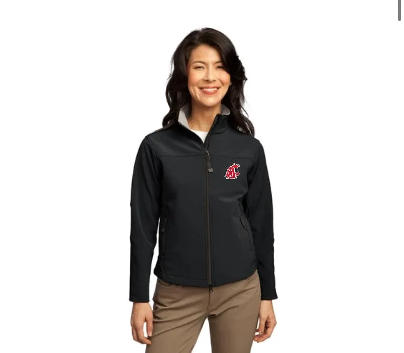 Ladies Glacier Soft Shell Jacket With Embroidered Coug Logo