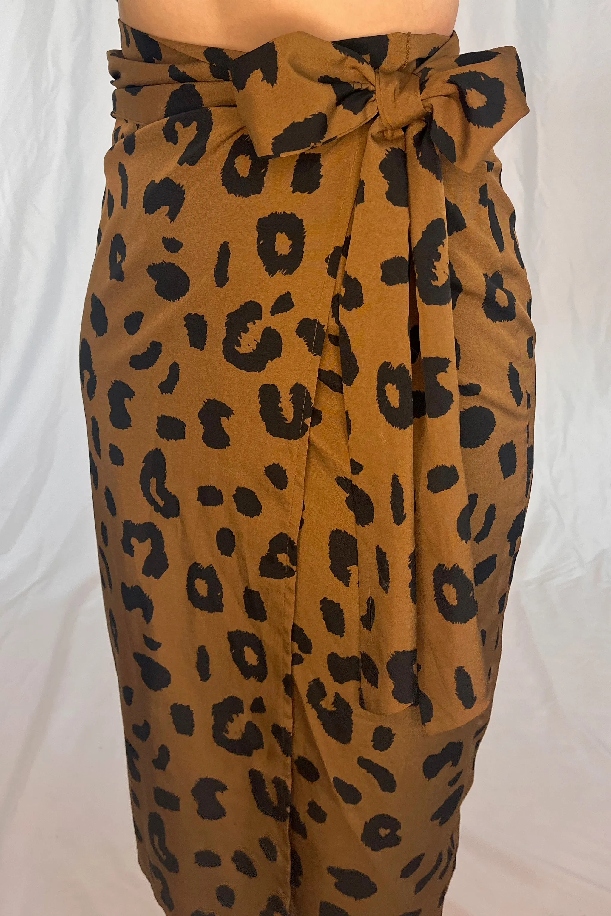 Leopard Wrap Skirt