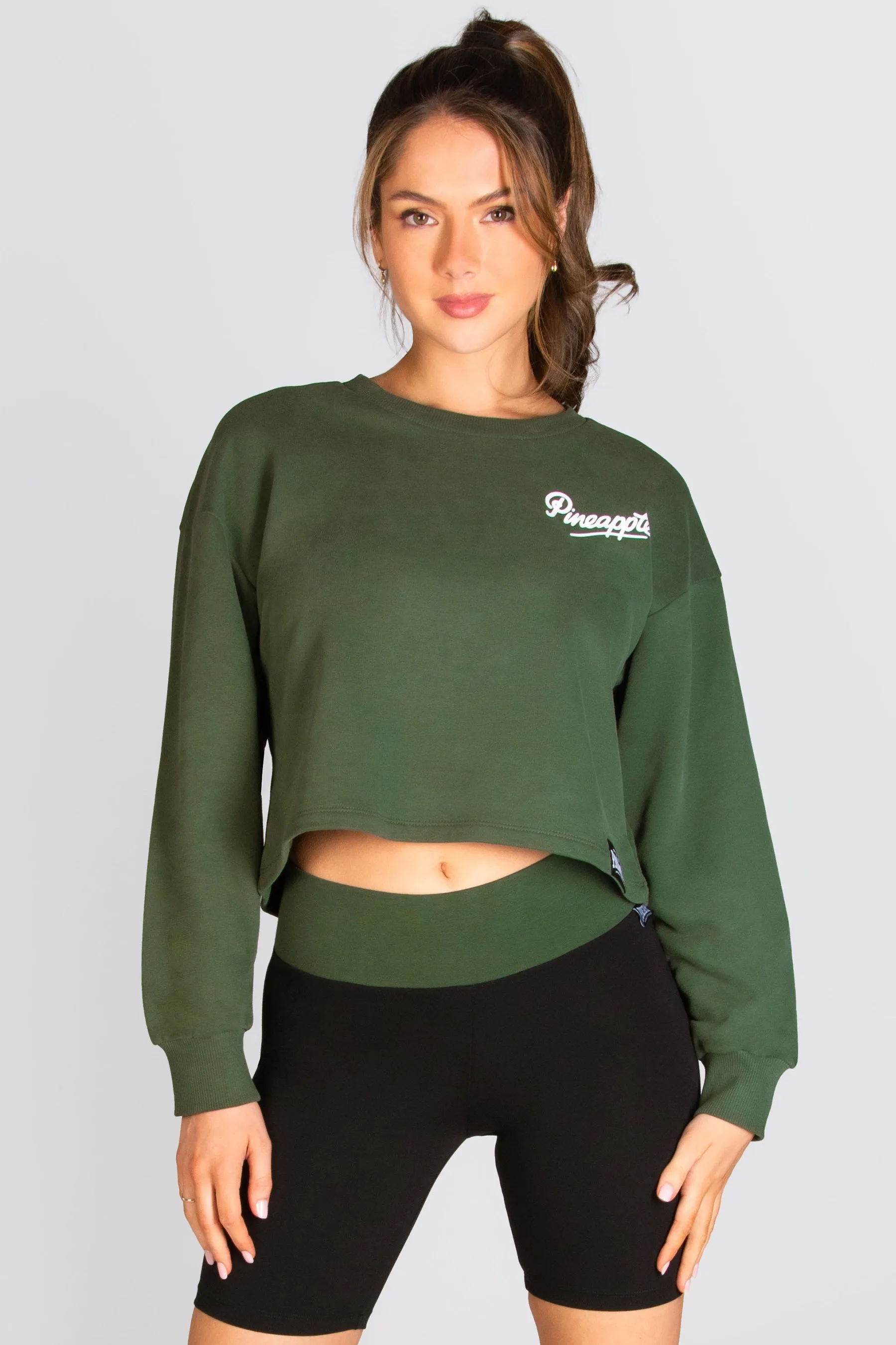 Logo Midi Crop Sweater