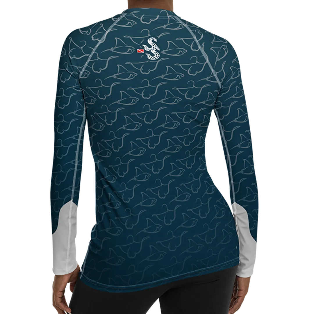 Magnificent Mantas Women's Rash Guard (Warehouse)