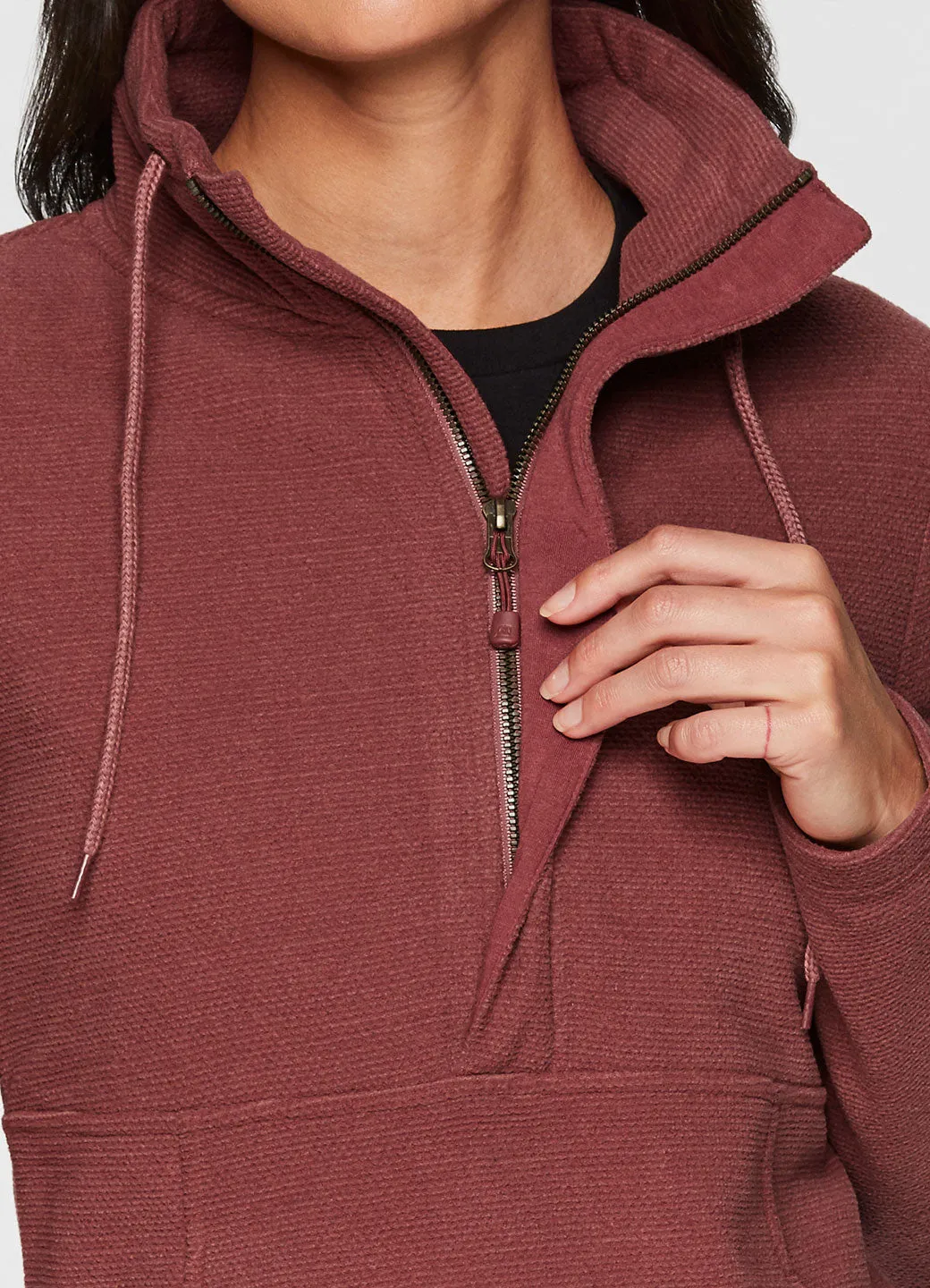 Medford Textured Fleece Pullover