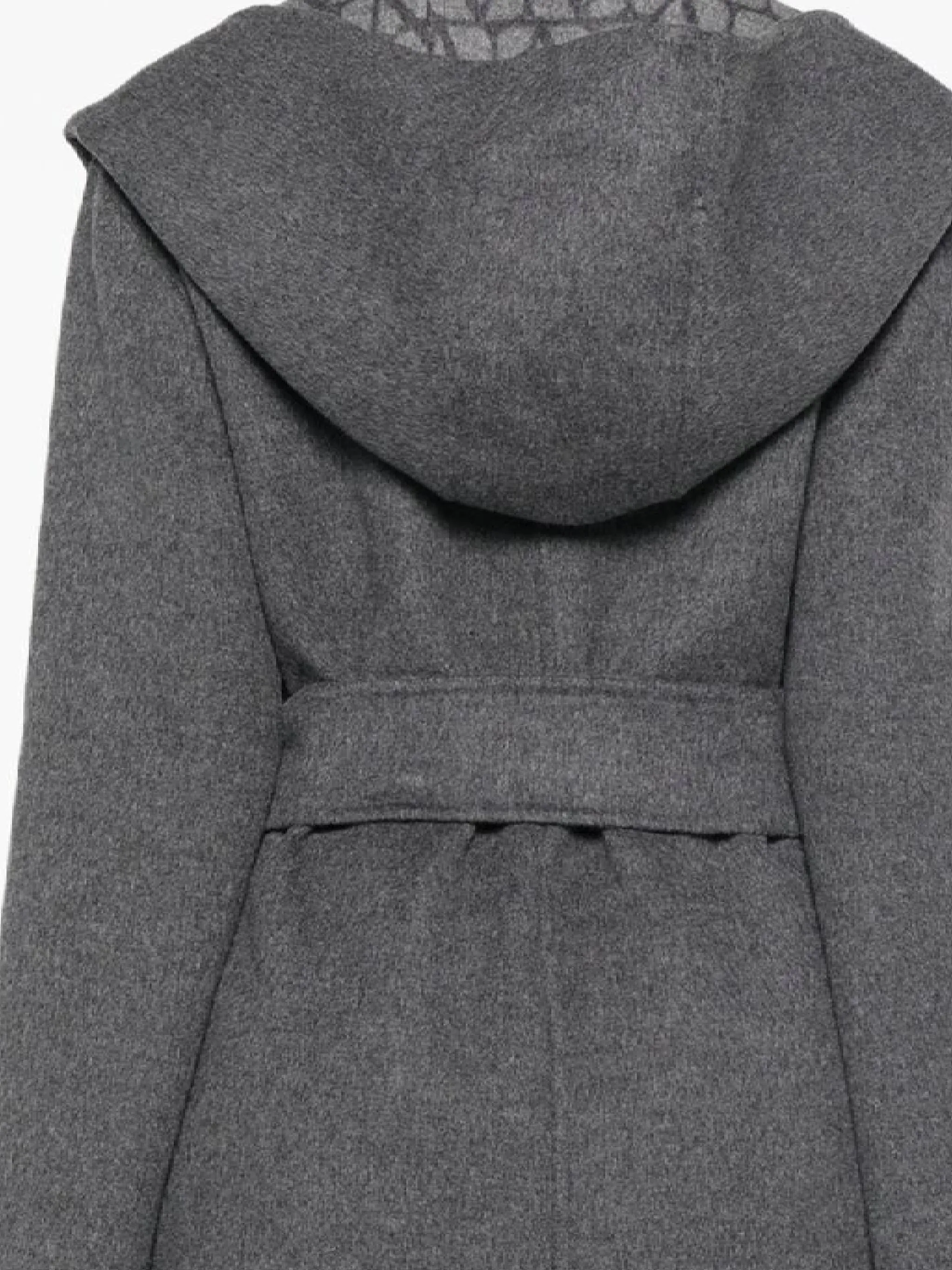 Medium Grey Reversible Wool Coat