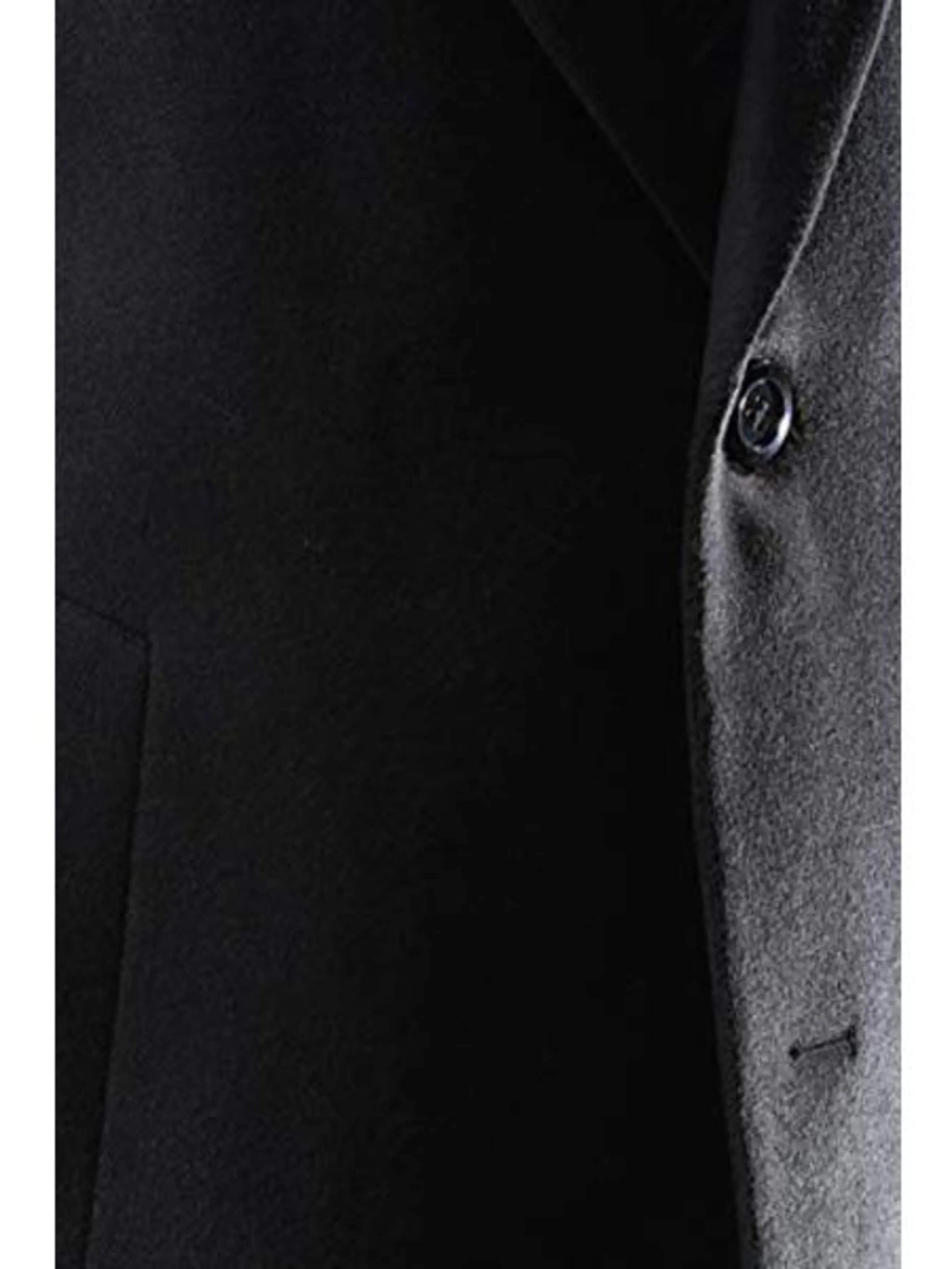 Men's  Caravelli Two Button 3/4 Length Black Long men's Car Coat Dress Topcoat - Winter coat