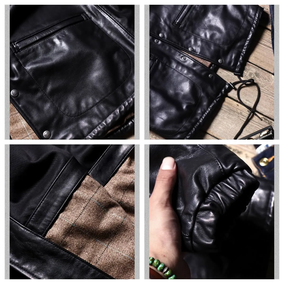 Men's Leather Coach Jacket