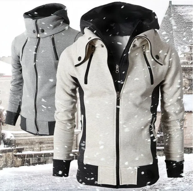 Men's Zip UP Hooded Casual Sports Jacket