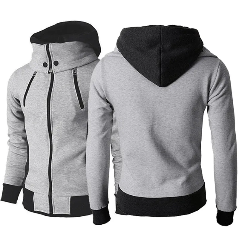 Men's Zip UP Hooded Casual Sports Jacket