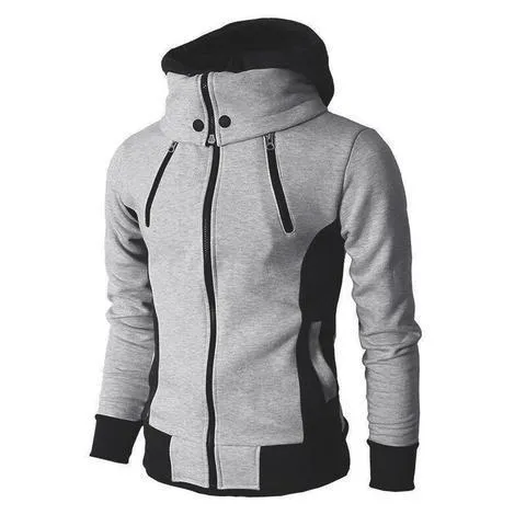 Men's Zip UP Hooded Casual Sports Jacket