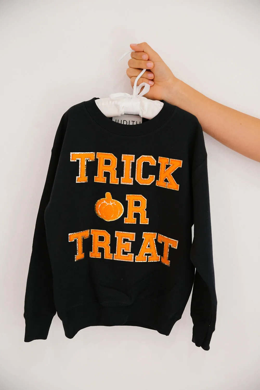 MINI KIDS TRICK OR TREAT BLACK PULLOVER