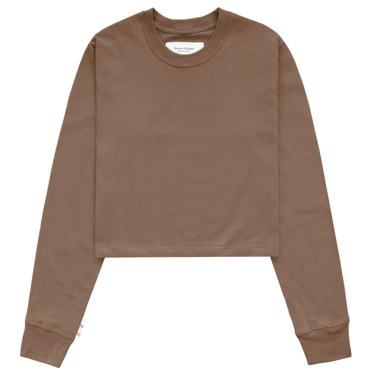 Monday Long Sleeve Crop Top Cocoa