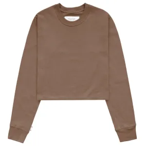 Monday Long Sleeve Crop Top Cocoa