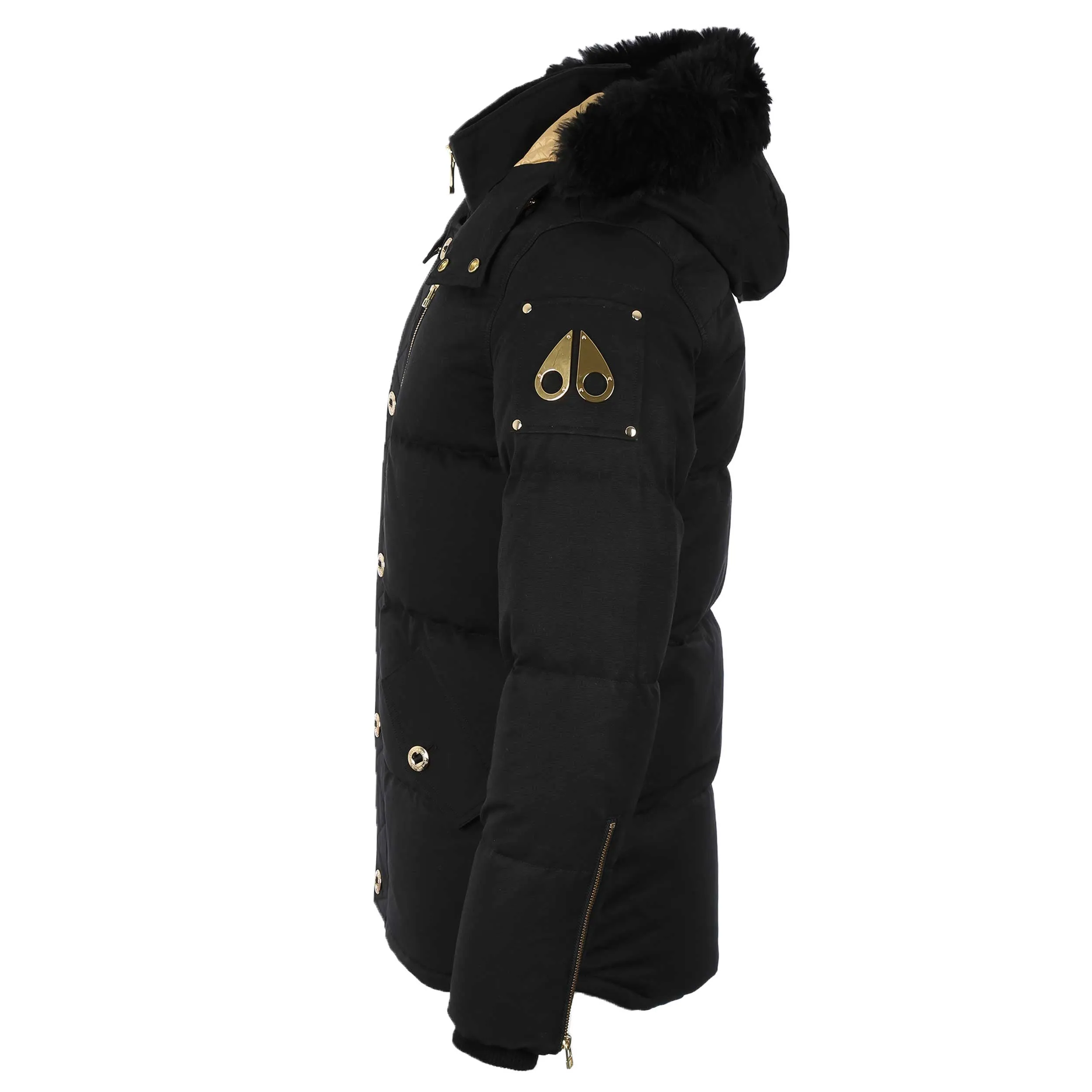 Moose Knuckles 3Q Gold Jacket in Neoshear Black