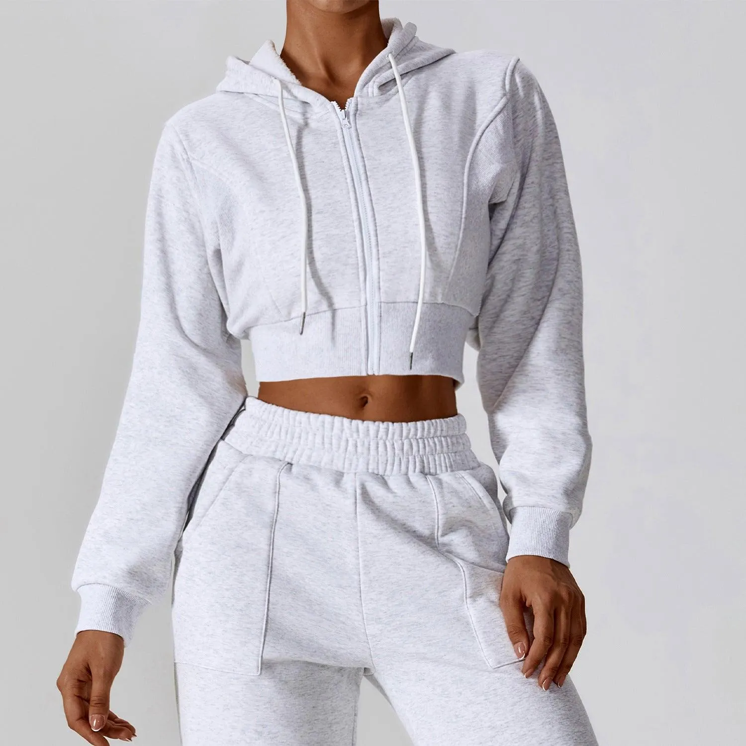 Muse Zipup Crop Hoodie