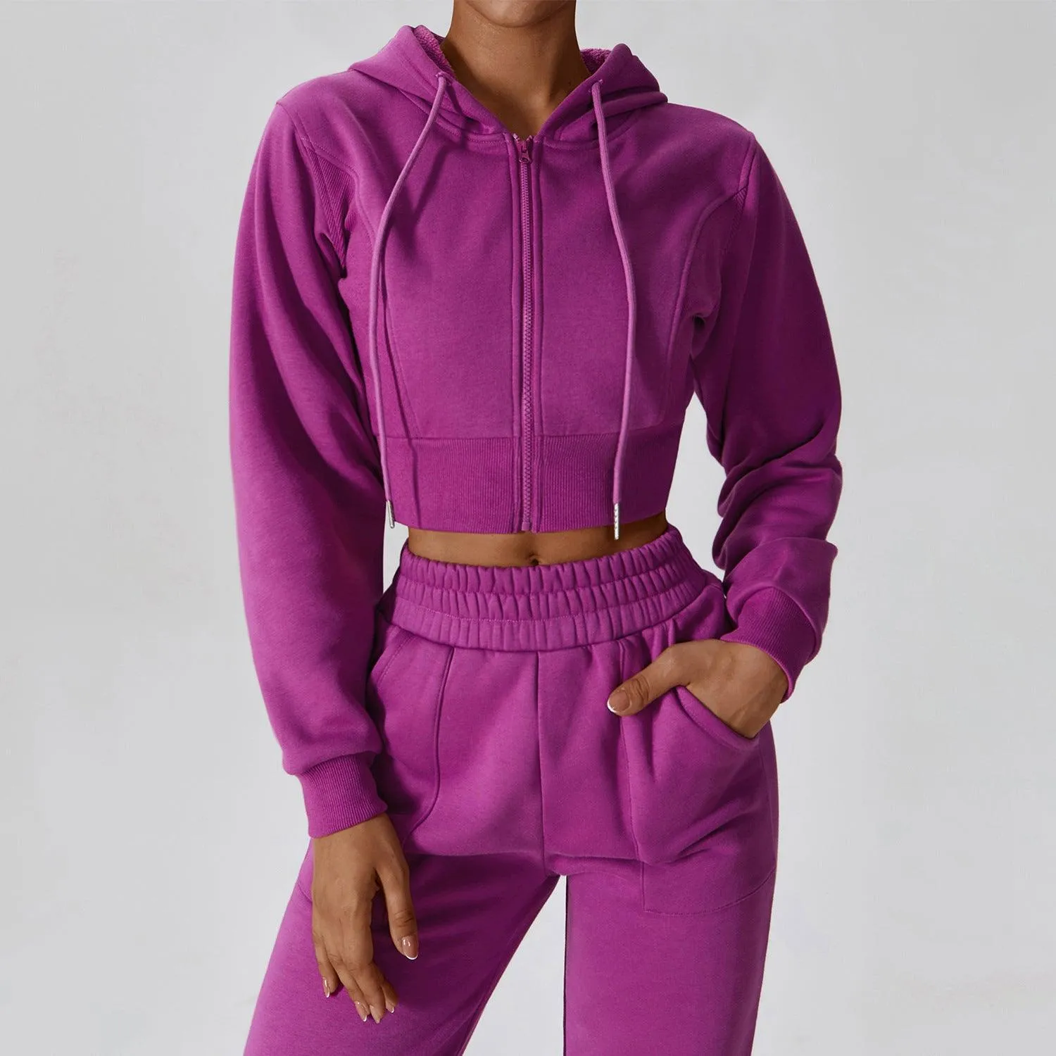 Muse Zipup Crop Hoodie