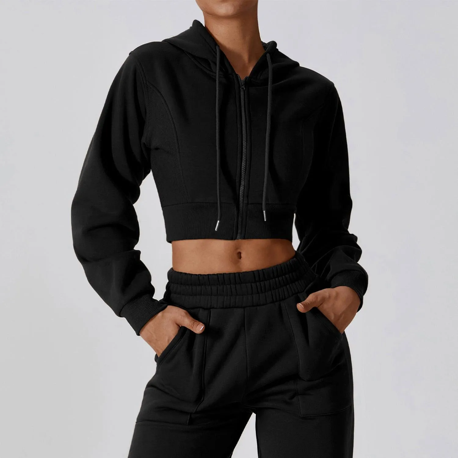 Muse Zipup Crop Hoodie