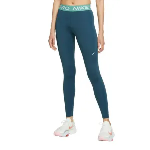 Nike Pro Women's Mid-Rise Leggings - Marina Blue