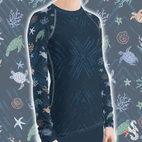 Ocean of Turtles Women's Rash Guard