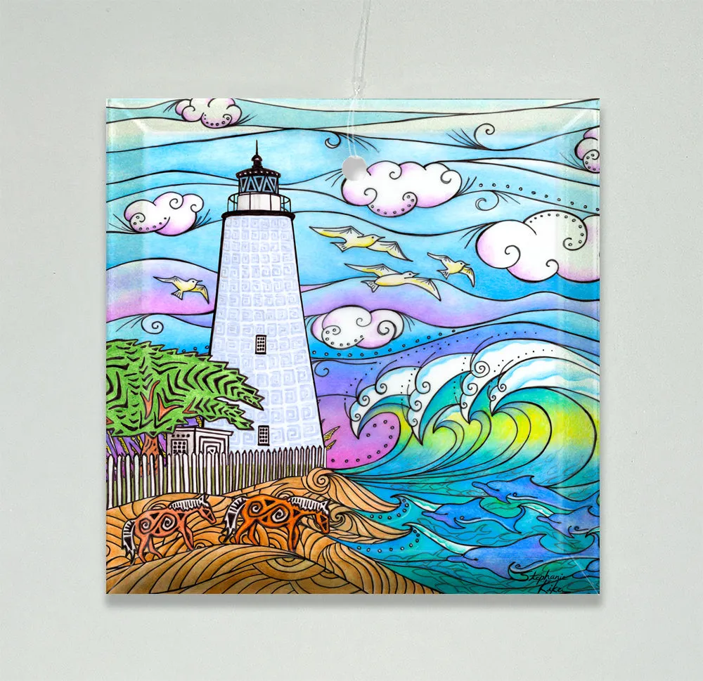 Ocracoke Waves Ornament/Suncatcher