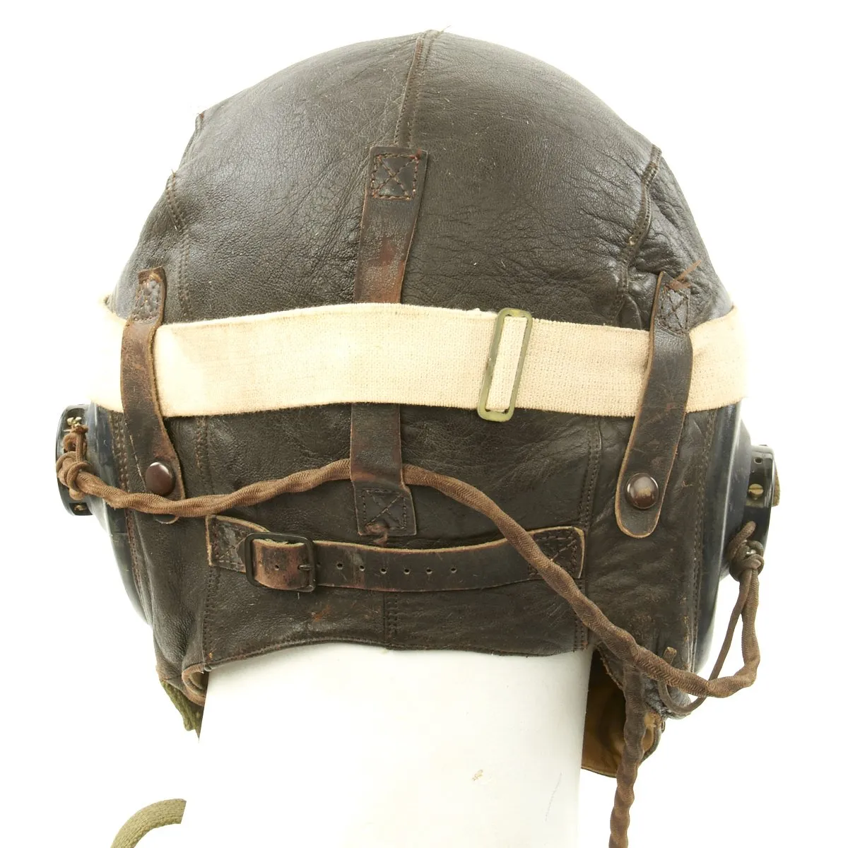 Original U.S. WWII Army Air Force Aviator Flight Helmet Set - AN6530 Goggles, A-14 Mask, A-11 Helmet