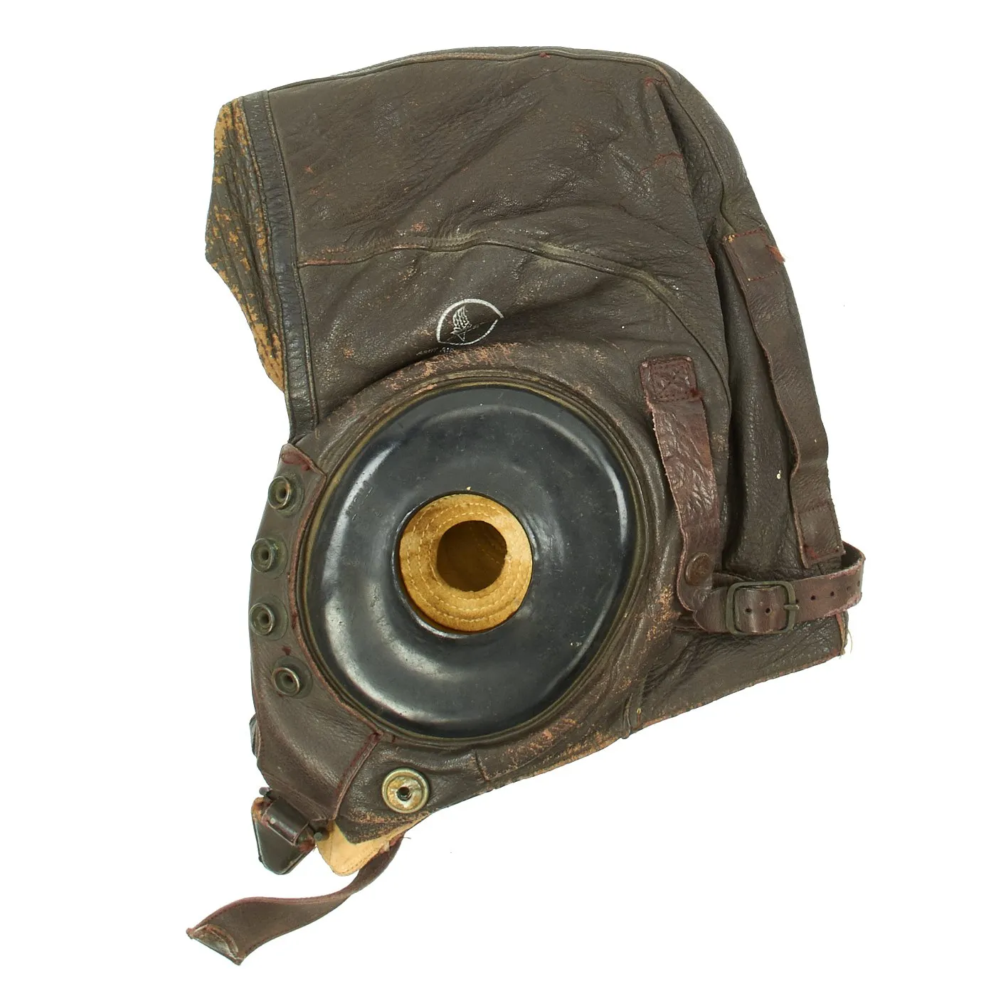 Original U.S. WWII Army Air Force Aviator Flight Helmet Set - AN6530 Goggles with Spare Lenses, A-14 Mask, A-11 Helmet