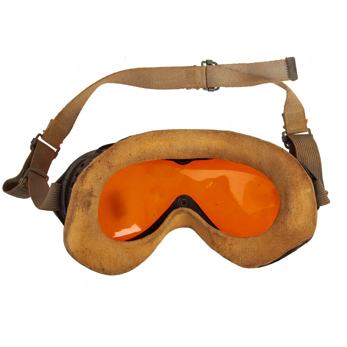 Original U.S. WWII Army Air Force Aviator Flight Helmet Set - Polaroid B-8 Goggles, A-14 Mask, E-1 Heater and A-11 Helmet