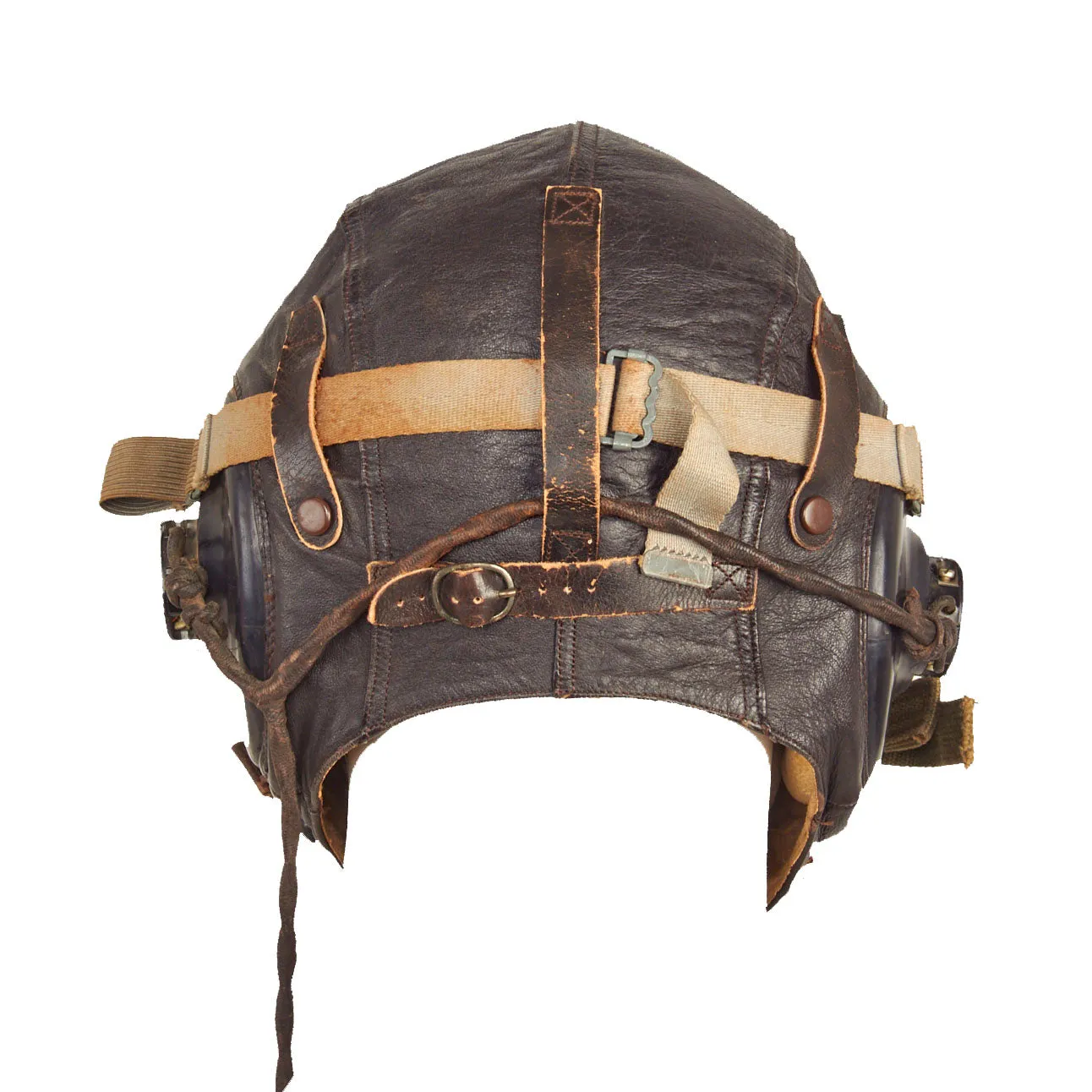 Original U.S. WWII Army Air Force Aviator Flight Helmet Set - Polaroid B-8 Goggles, A-14 Mask, E-1 Heater and A-11 Helmet