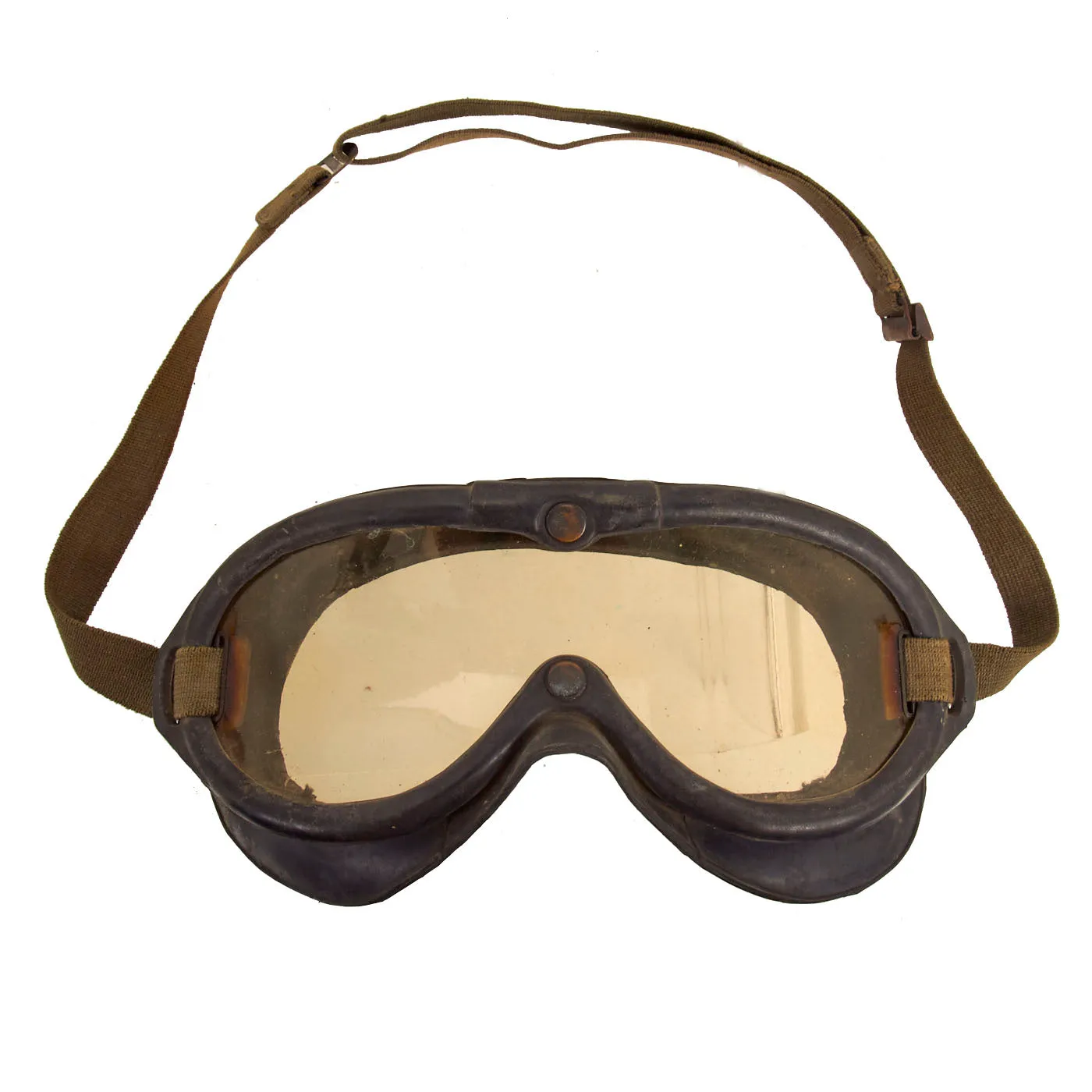 Original U.S. WWII Army Air Force Aviator Flight Helmet Set - Polaroid B-8 Goggles, A-9 Mask And A-11 Helmet