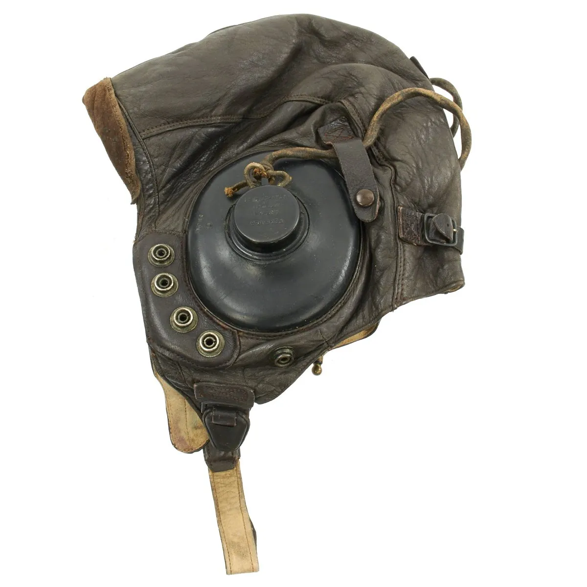 Original U.S. WWII Army Air Force Pilot Flight Helmet Set - AN6530 Goggles, A-14 Mask, A-11 Helmet