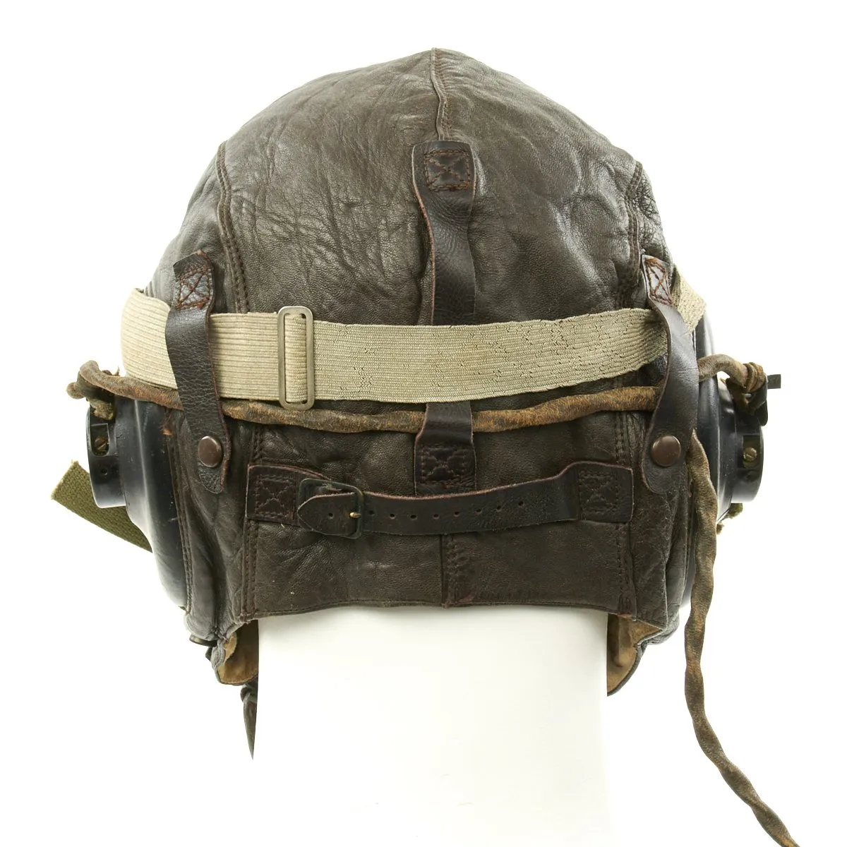 Original U.S. WWII Army Air Force Pilot Flight Helmet Set - AN6530 Goggles, A-14 Mask, A-11 Helmet