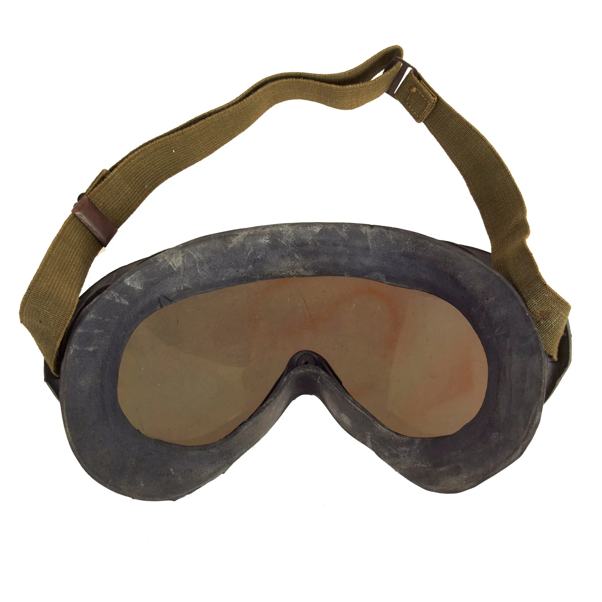 Original U.S. WWII Army Air Forces Aviator A-11 Flight Helmet Set - A-10 Mask and B-8 Goggles