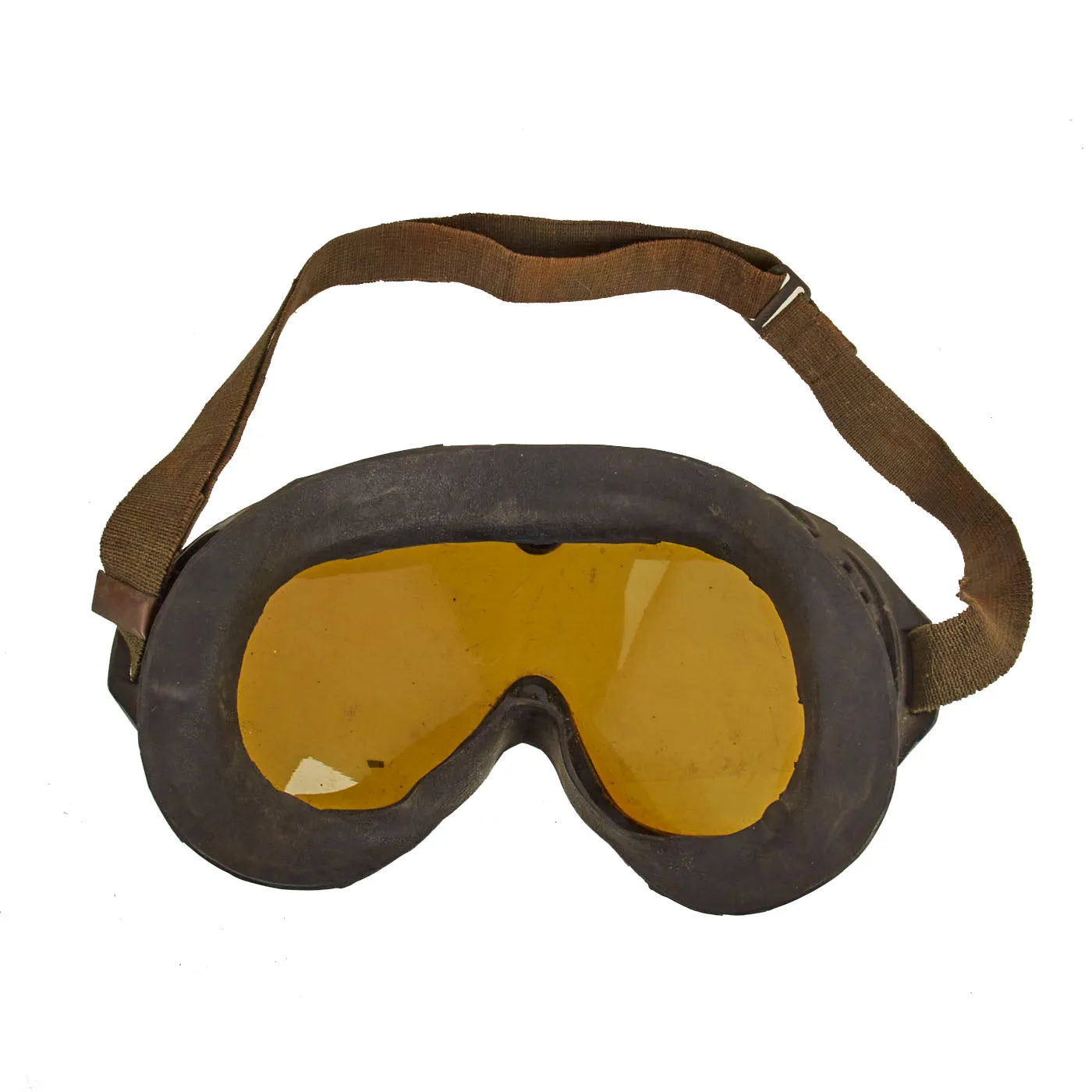 Original U.S. WWII Army Air Forces Aviator Flight Helmet Set - Polaroid B-8 Goggles, A-10 Mask With Box And A-11 Helmet