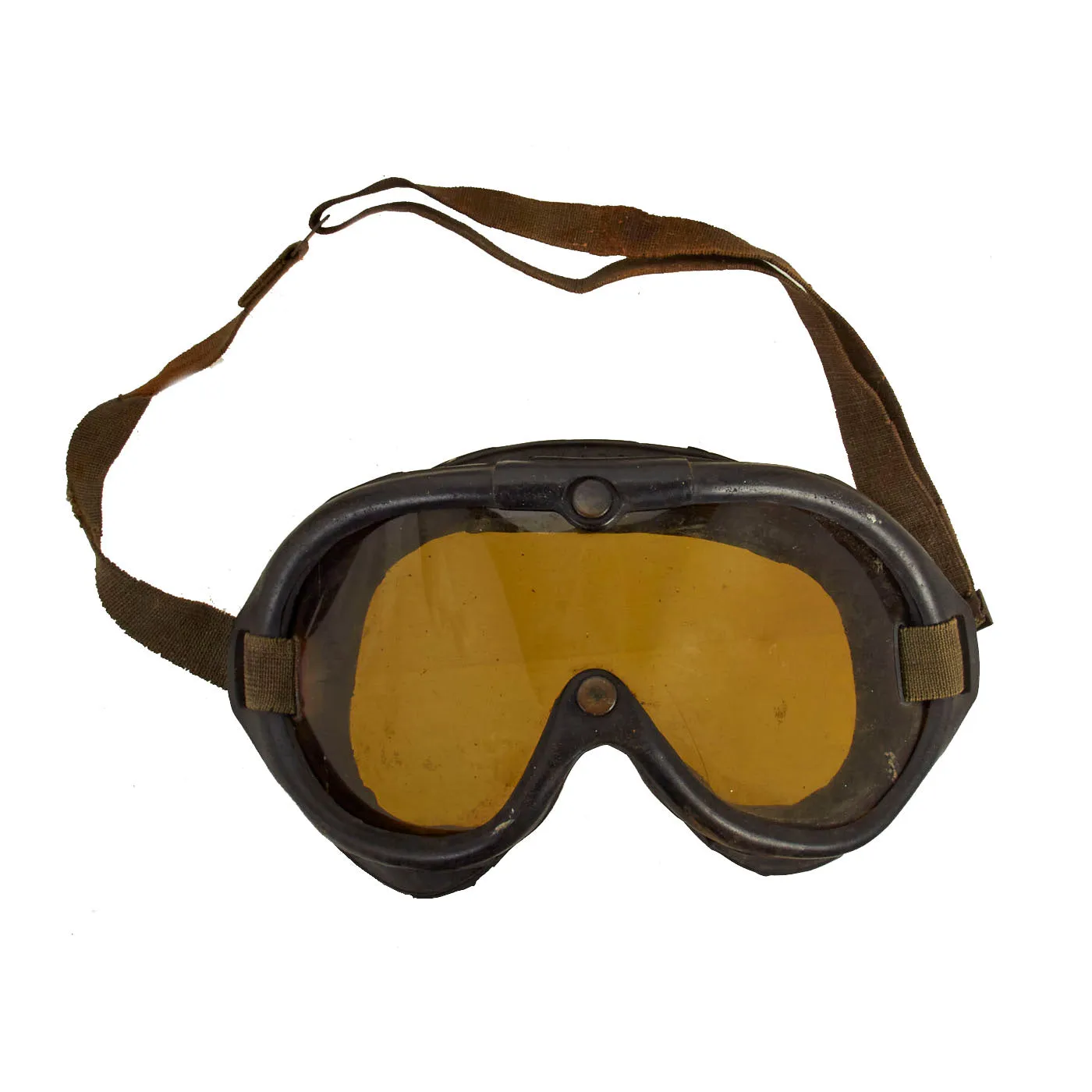 Original U.S. WWII Army Air Forces Aviator Flight Helmet Set - Polaroid B-8 Goggles, A-10 Mask With Box And A-11 Helmet