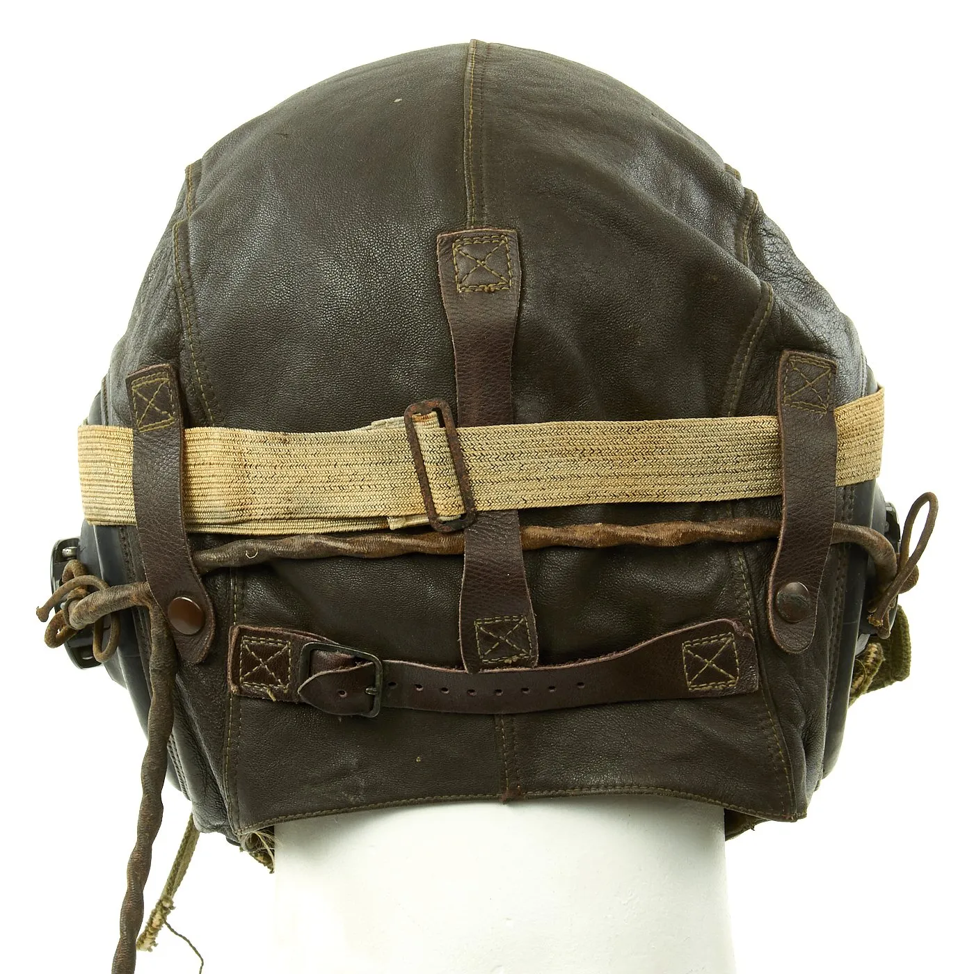 Original U.S. WWII USAAF Aviator Flight Helmet Set - AN6530 Goggles, A-14 Mask, A-11 Helmet, Earphones and Mic