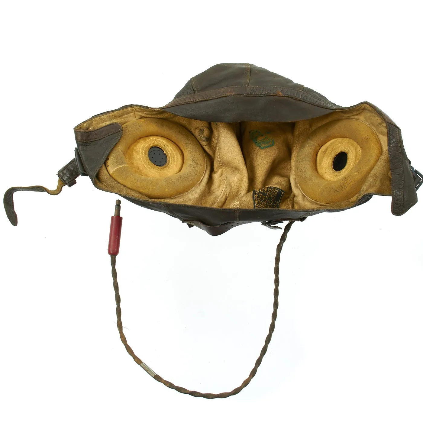 Original U.S. WWII USAAF Aviator Flight Helmet Set - AN6530 Goggles, A-14 Mask, A-11 Helmet, Earphones and Mic