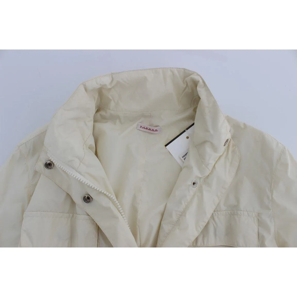 P.A.R.O.S.H. Chic Beige Trench Jacket Coat