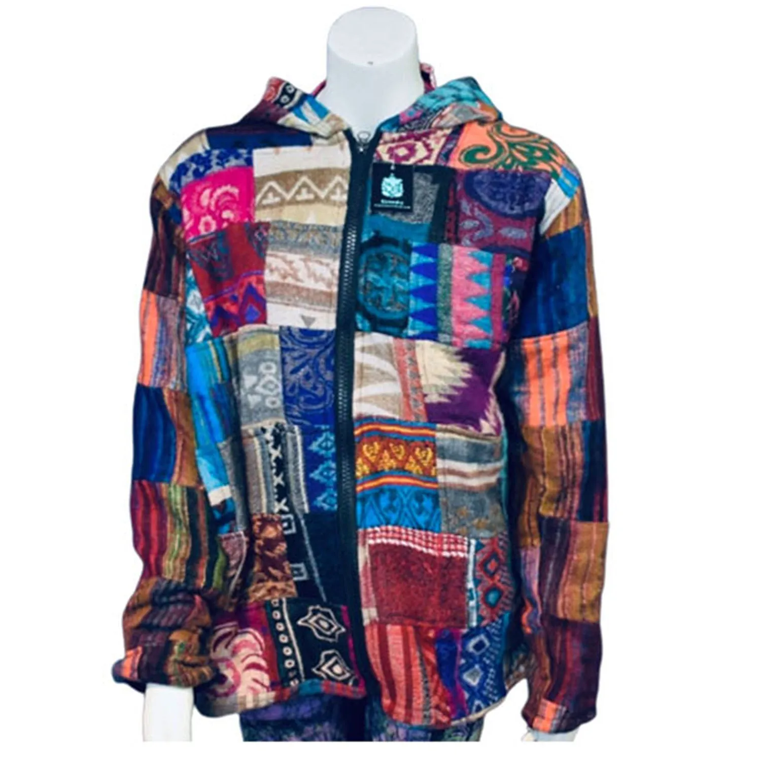 Patchwork Nepalese Hoodie