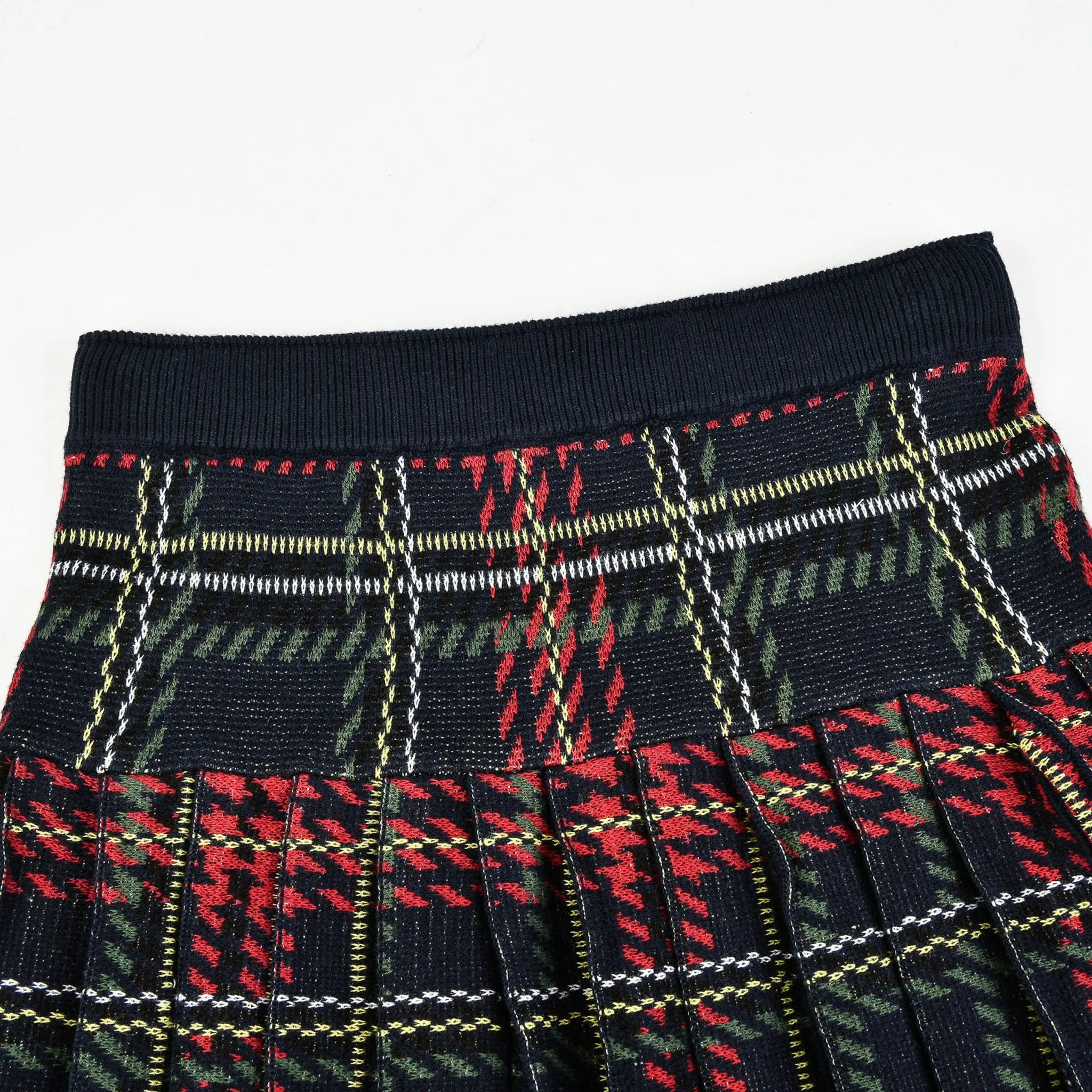 Plaid Pleated Skirt