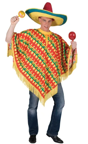 Poncho (Chilli Print)