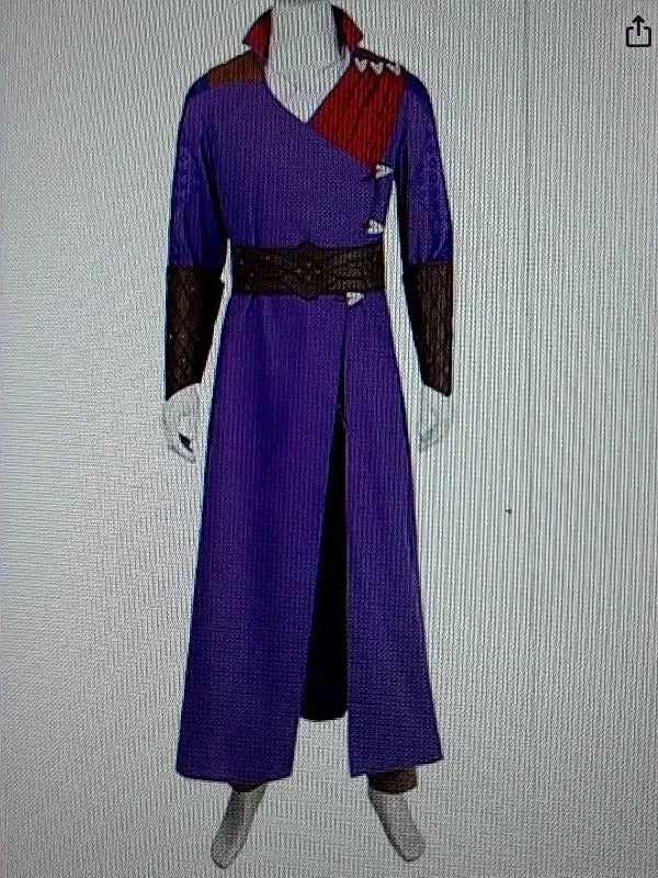 Purple Gothic Costume Cape with Belt - 2XL