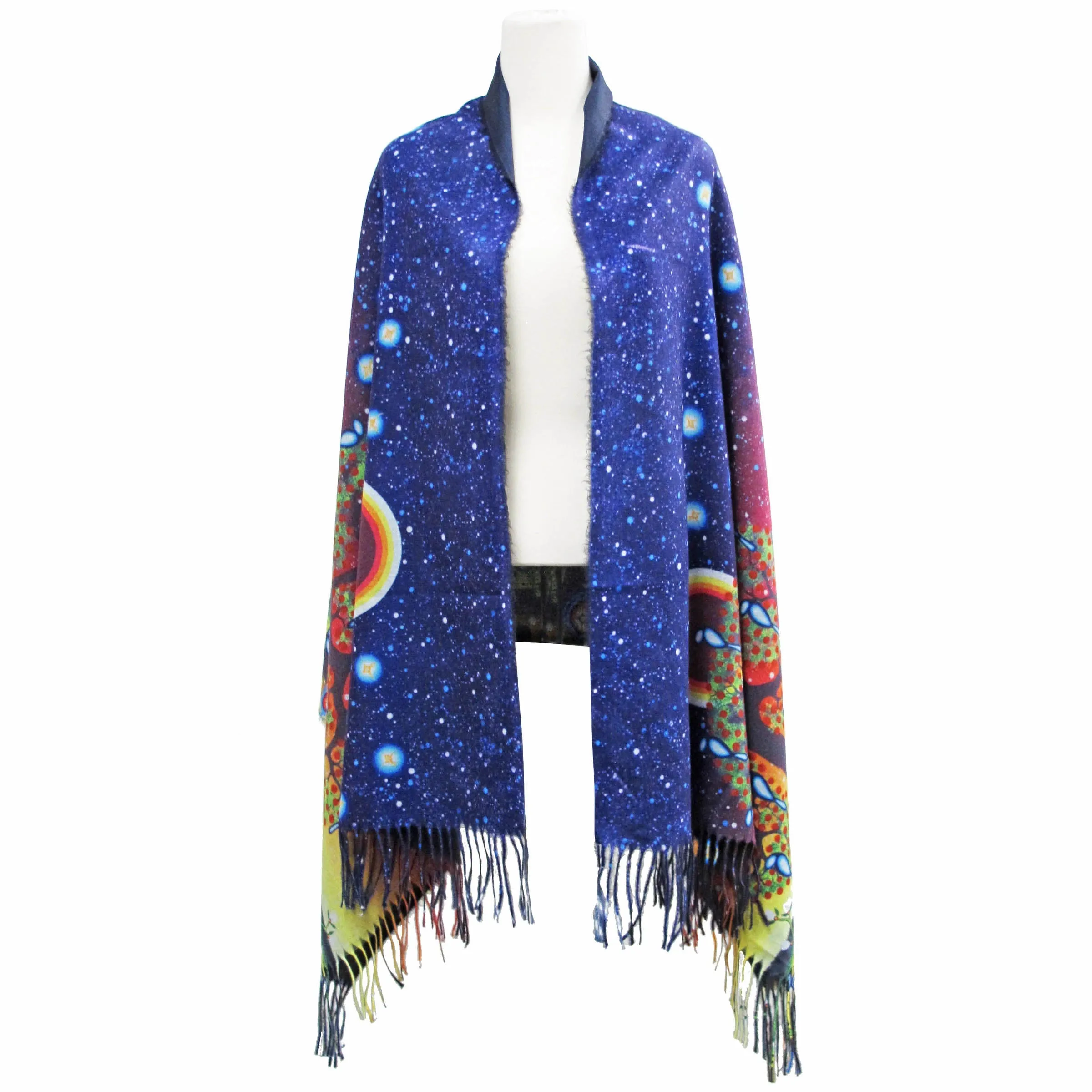 "Tree of Life" Art Print Shawl by Native Artist Jack Jacko