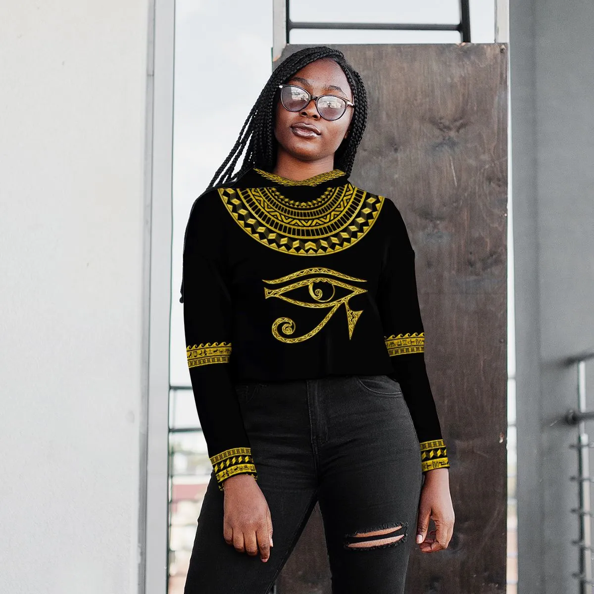 RA Egypt Cropped Hoodie