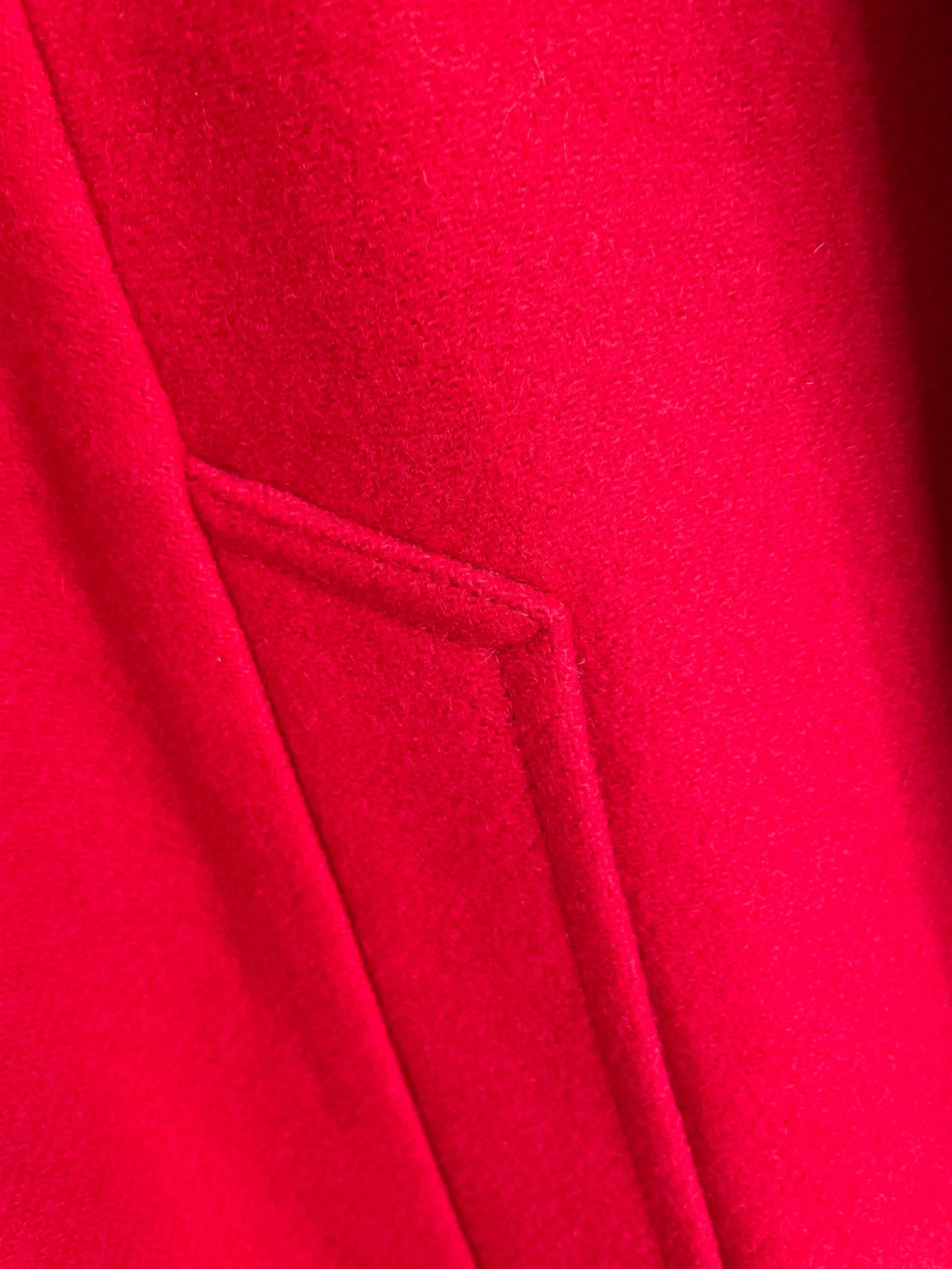 Red Wool Cape